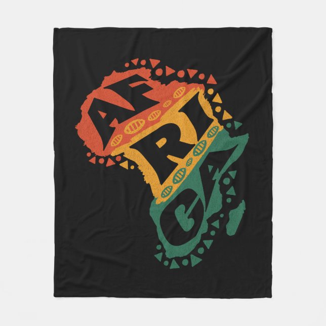 Cobertor De Velo Mapa da África (Frente)