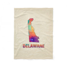 Mapa DELAWARE do pergaminho do mosaico do polígono