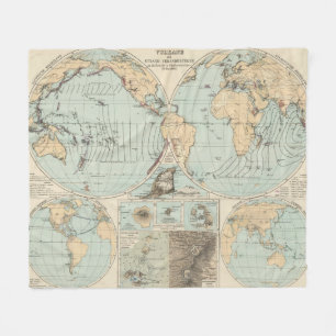 Cobertor De Velo Mapa do atlas do DES Erdinnern de Thatigkeit