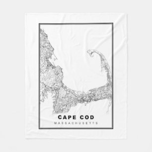 Cobertor De Velo Mapa do Cabo Cod