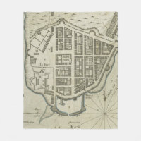 Mapa do vintage do Lower Manhattan (1764)