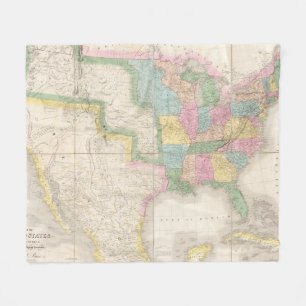 Cobertor De Velo Mapa dos Estados Unidos de America do Norte