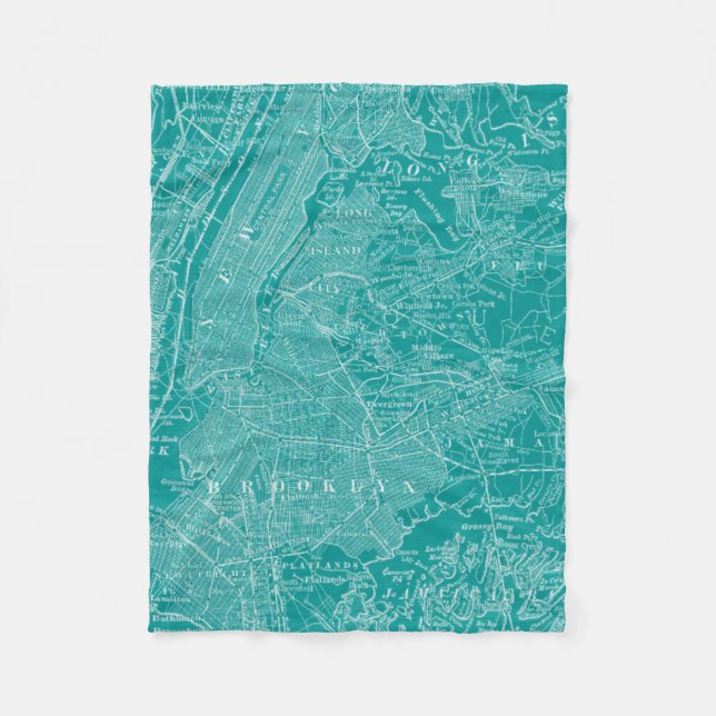 Cobertor De Velo Mapa gráfico de Nova Iorque (Frente)