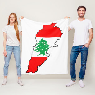 Cobertor De Velo Mapa libanês com o ímã da pedra