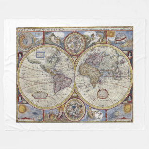 Cobertor De Velo Mapa Mundial Antiquado nº 3