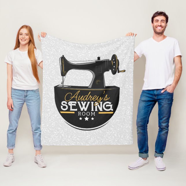 Cobertor De Velo Máquina de Costura Anterior NOME ADD (In Situ)