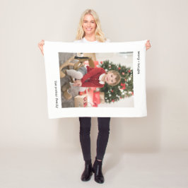 Cobertor De Velo Máquina de Natal | Preto e branco com fotos