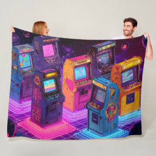 Cobertor De Velo Máquinas de Arcade Retrô
