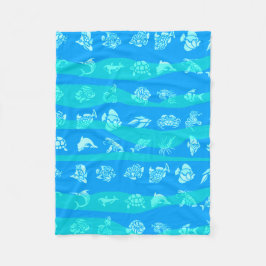 Cobertor De Velo Mar azul