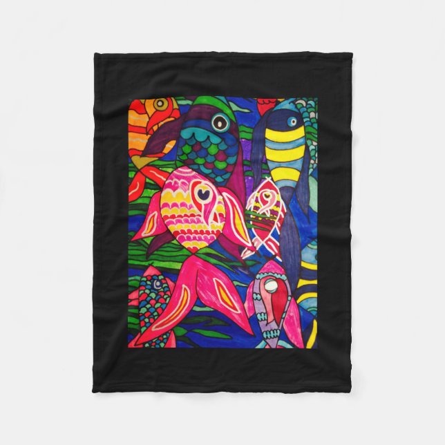 Cobertor De Velo mar dos peixes (Frente)