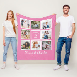 Cobertor De Velo Marca Personalizada FOTO do Aniversário de Casamen