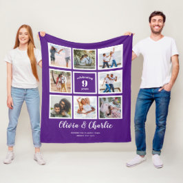 Cobertor De Velo Marca Personalizada FOTO do Aniversário de Casamen