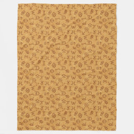 Cobertor De Velo Marcas do gado no couro pálido