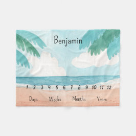 Cobertor De Velo Marco de Bebê Personalizado