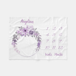 Cobertor De Velo Marco de Bebê Personalizado