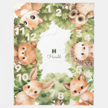 Marco do Chá de fraldas Woodland Boy