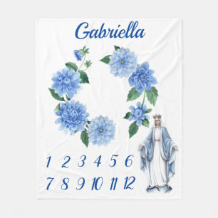 Cobertor De Velo Marco miliário abençoado católico do bebê da