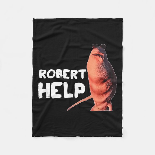 Cobertor De Velo Marcus O Verme Meme Gráficos Divertidos Vrchat Rob (Frente)