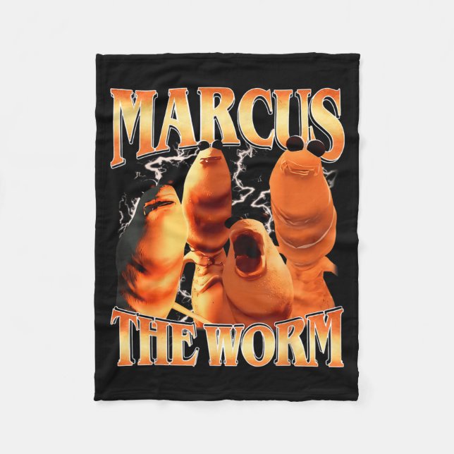 Cobertor De Velo Marcus The Worm Bootleg Para Homens Mulheres Fã de (Frente)