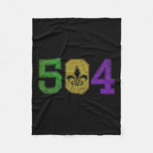 Cobertor De Velo Mardi Gras 504 T Shirt Nola New Orleans Louisiana