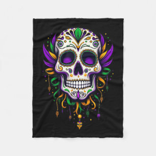 Cobertor De Velo Mardi Gras Costume Sugar Skull Carnaval Nova Orlea