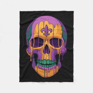 Cobertor De Velo Mardi Gras Costume Sugar Skull Carnaval Nova Orlea