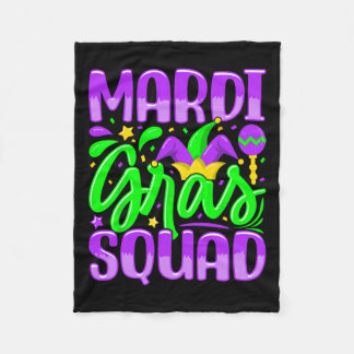 Cobertor De Velo Mardi Gras Squad 1