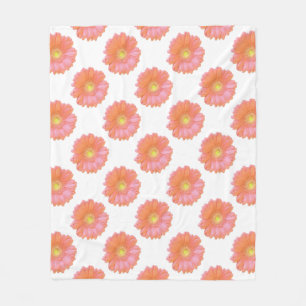 Cobertor De Velo Margarida de gerbera laranja