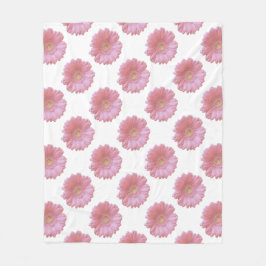 Cobertor De Velo Margarida gerbera rosa claro