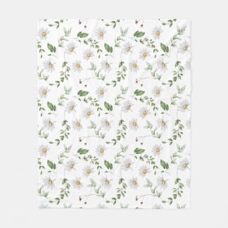 Cobertor De Velo Margaridas Macias Floral Bebê Aquarela Suave