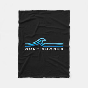 Cobertor De Velo Margens do Golfo Alabama Ondas Vintage Homens Mulh