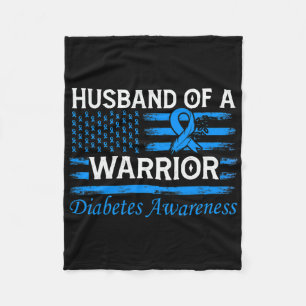 Cobertor De Velo Marido De Uma Consciência Da Diabetes Guerreira
