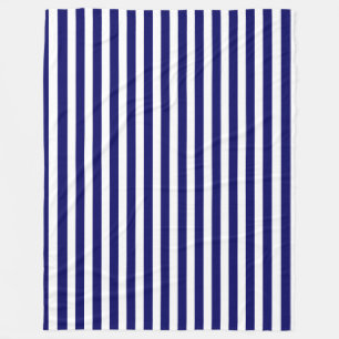 Cobertor De Velo Marinho azul e faixas brancas de doces