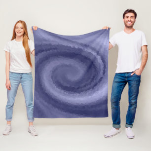 Cobertor De Velo marinho azul-violeta líquido abstrato prin moderno