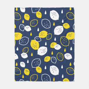 Cobertor De Velo Marinho Blue Lemon Art - Refrescando o Citrus Desi