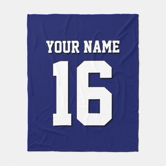 Cobertor De Velo Marinho Blue Sports Jersey Team (Frente)