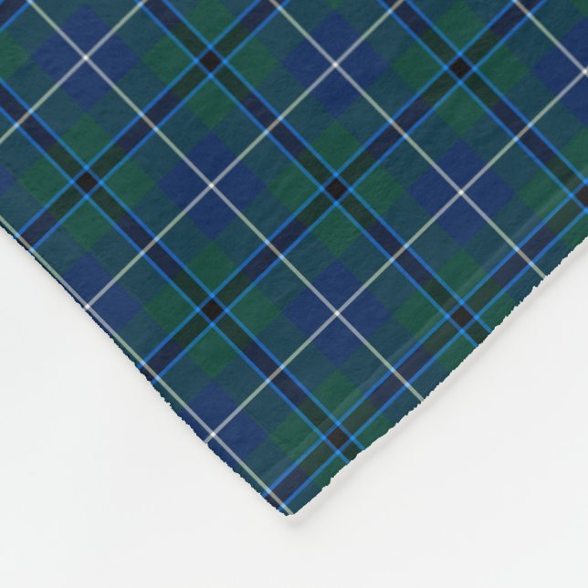 Cobertor De Velo Marinho da Família Douglas Blue Modern Clan Tartan (Quina)