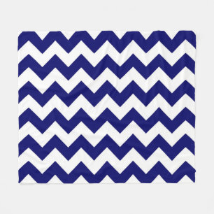Cobertor De Velo Marinho Horizontal e Zigzag Branco