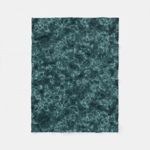 Cobertor De Velo Mármore de turquesa preto