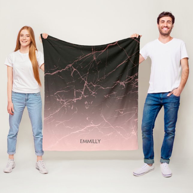 Cobertor De Velo Mármore do rosa do preto (In Situ)