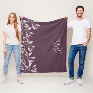 Cobertor De Velo Maroon floral burgundy