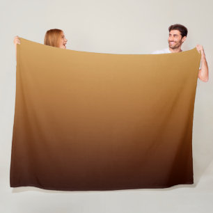 Cobertor De Velo Marrom Dourado Chocolate Cores Quentes