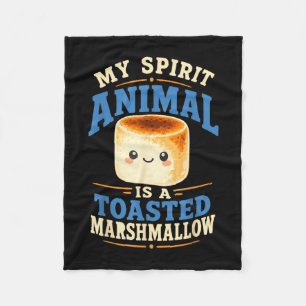 Cobertor De Velo Marshmallow tostado ao fogão de acampamento s'more