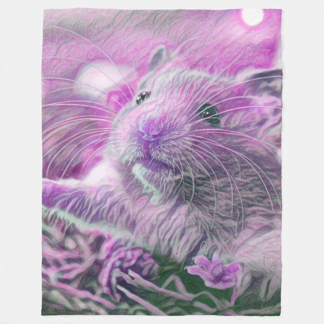 Cobertor De Velo martmix animal- hamster (Frente)