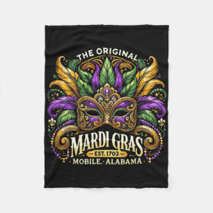 Cobertor De Velo Máscara de Carnaval de Mardi Gras Celebração de Ca