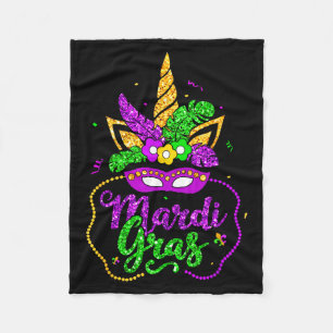 Cobertor De Velo Máscara de contas de Mardi Gras 2024 mulheres fest