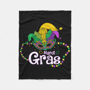 Cobertor De Velo Máscara de Contas do Mardi Gras Penas Máscara do B
