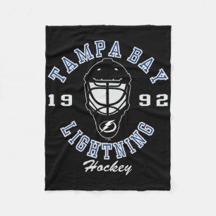 Cobertor De Velo Máscara de hóquei Tampa Y Lightning preta oficialm