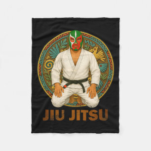 Cobertor De Velo Máscara Mexicana de Jiu Jitsu Lucha Livre ao Estil