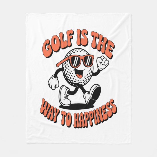 Cobertor De Velo Mascote de Golfe Cheerguido (Frente)